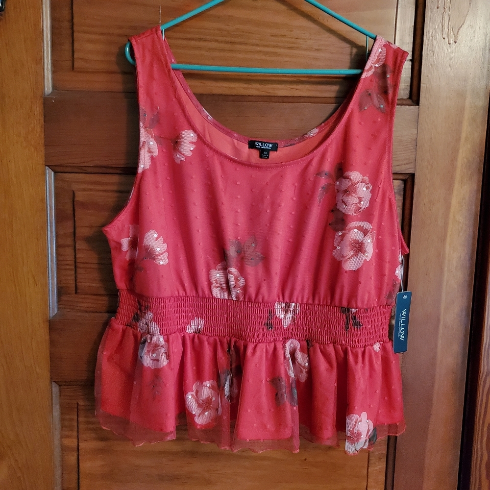 NWT Willow Floral Tank Top